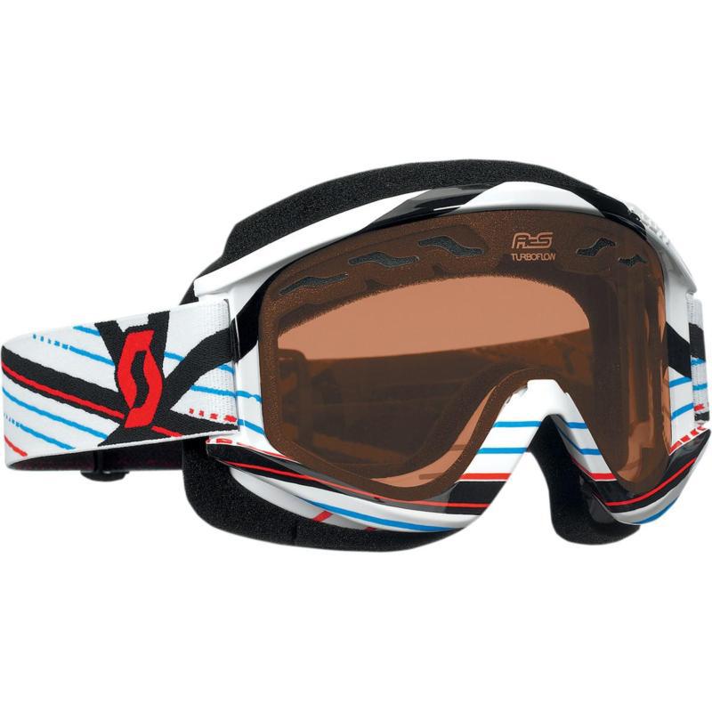 Buy Scott USA Recoil Xi Pro Snowcross Goggles Grid Lock White/Rose Lens