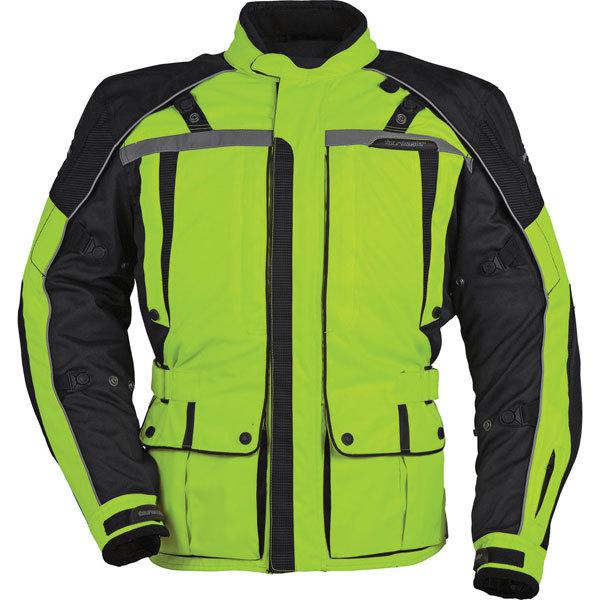 Hi visibility yellow xl tour master transition series 3 hi-viz textile jacket