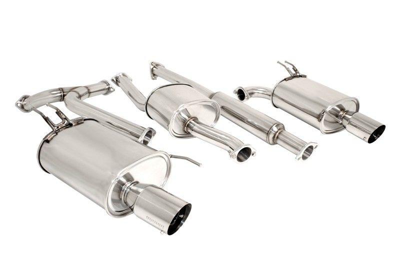 Megan racing oe-rs cat back exhaust stainless tips 04-08 acura tsx 4dr cl9 k24a2