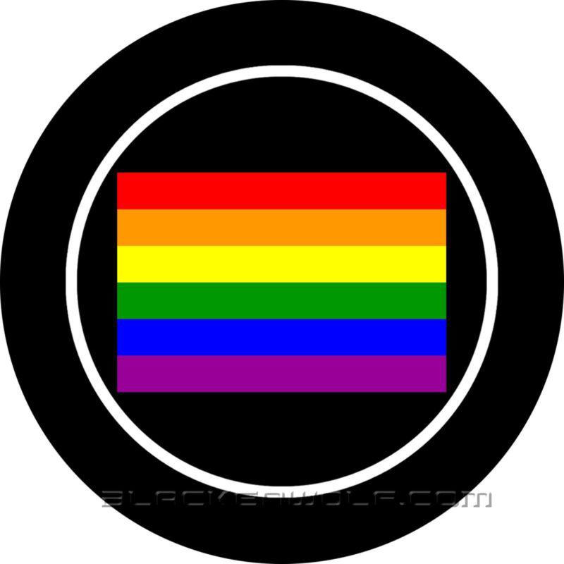 Gay rainbow flag lgbt led logo lights for vehicle doors- puddle lights