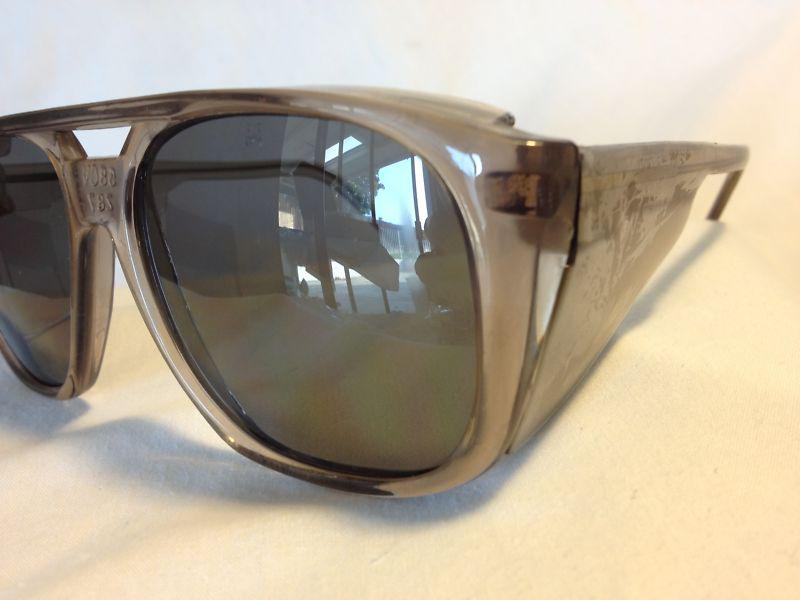 Biker  safety glasses z87 crews dk gray sunglass lenses new