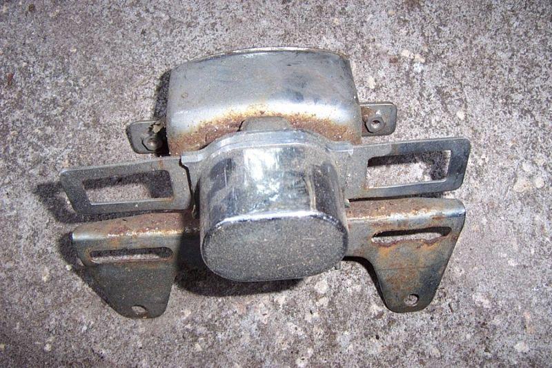 1986 honda rebel tag bracket with tag light, oem