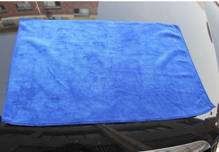 Blue microfiber auto car household strong absorption thickening type soft  towel