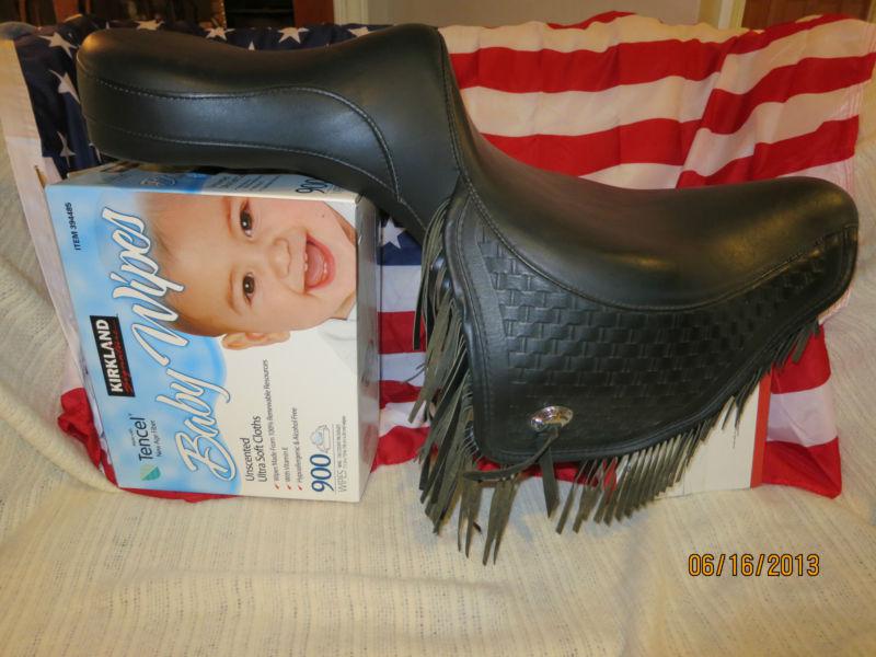 Harley davidson heritage springer flsts black trim bucket seat  52416-99