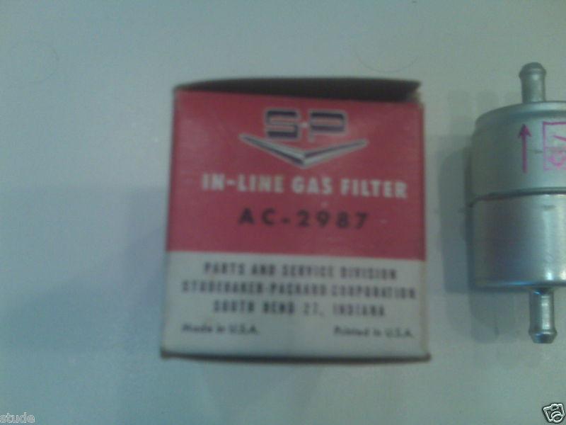 Nos studebaker gas filter and orginal box