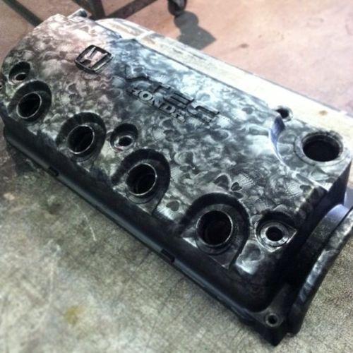 Skull valve cover civic d16 honda 1.6l vtec non sohc dohc eg ek coupe sedan