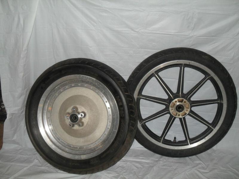 Find Harley Davidson Sportster / Dyna 9 Spoke Mag and Soild Rear in