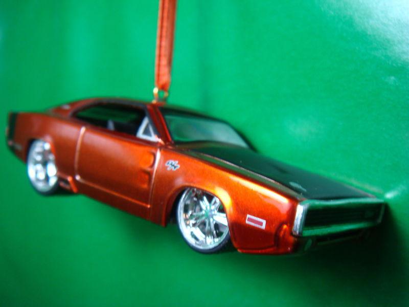 1970 '70 dodge charger copper christmas tree ornament
