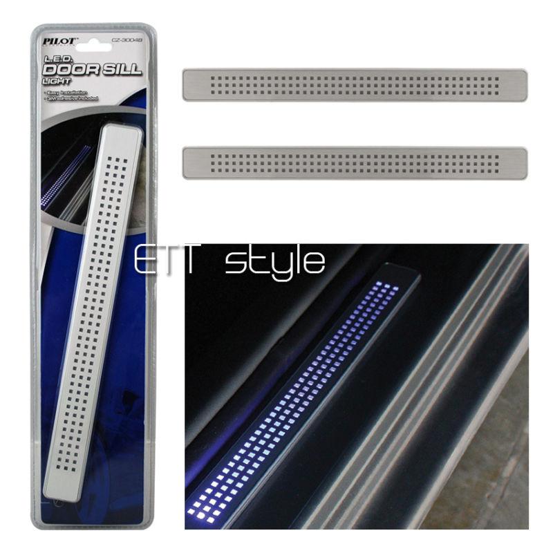 Find 2X UNIVERSAL ILLUMINATED BLUE LED DOOR SILL PLATE LIGHT MAZDA in