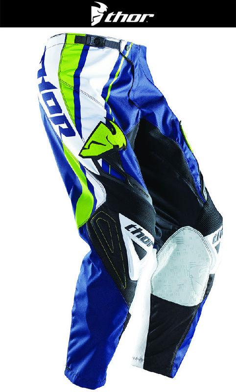 Thor phase stripe navy blue white sizes 28-44 dirt bike pants motocross mx atv