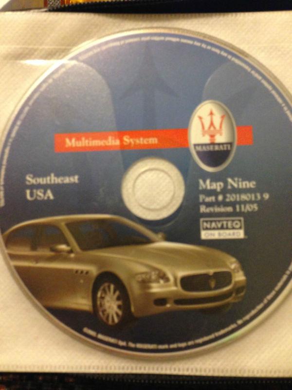 Maserati navigation map multimedia dvd southeast usa 2018013 9 11/05