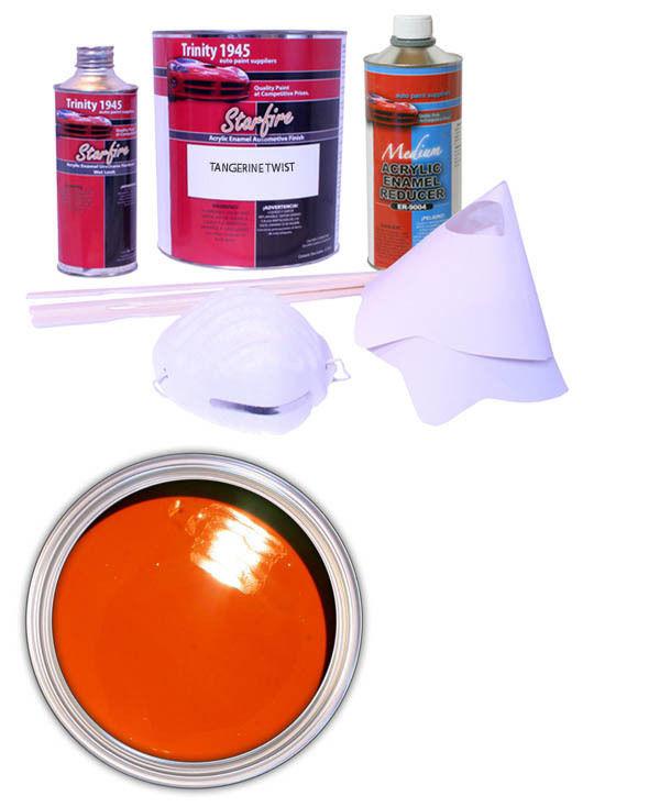 Tangerine twist acrylic enamel auto paint kit