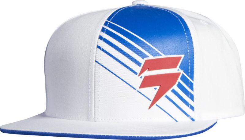 Shift satellite white / blue hat motocross dirtbike atv mx 2014