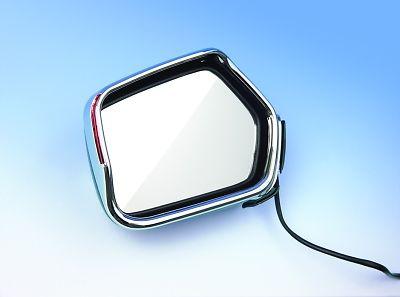 Showchrome visored mirror trim with red led's turnsignal/gl1800