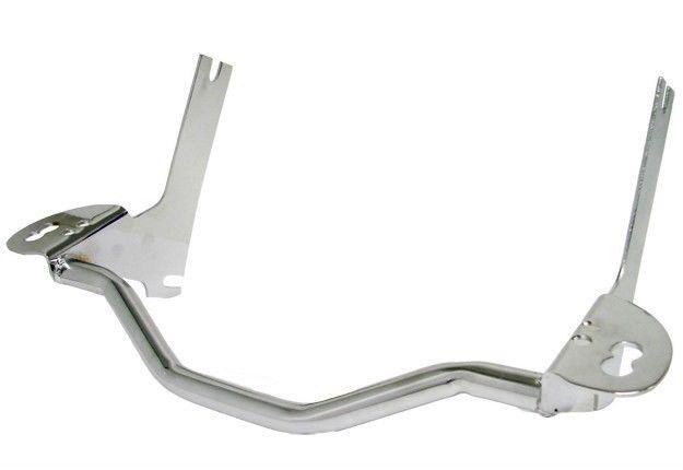 Chrome front spotlight passing lamp mount light bar for harley touring road king