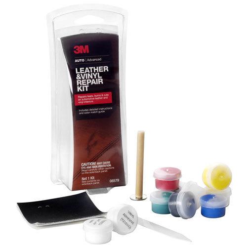 3m leather & vinyl repair kit for tears, burns, & cuts - auto detail 8579