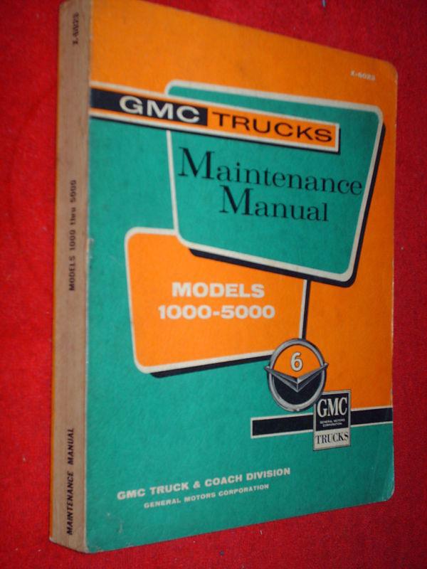 1960 gmc truck shop manual / excellent original book!!!