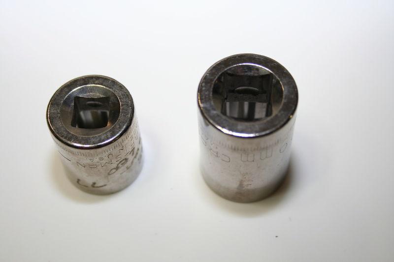 Craftsman Metric socket lot of 18 3/8 1/2 inch drive Used engraved 12 point, US $29.99, image 8