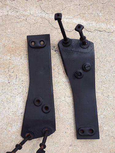 Original 1931 1932 chevy roof and window frame support brackets and hardware.