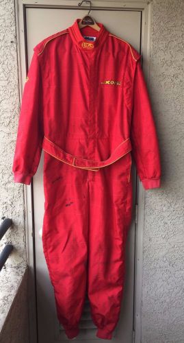 Mir racerwear rosso korsa pit crew suit red race suit size 56