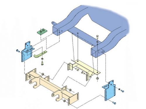 Boss lta03656 rt3 plow mount for 88-98 chevy/gm trucks