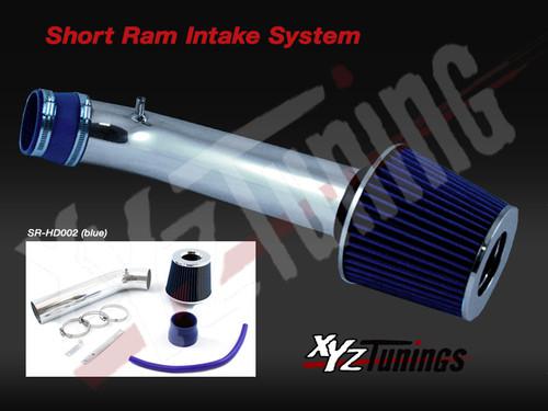 Jdm blue 93-97 civic del sol 1.5/1.6 short ram air intake induction kit + filter