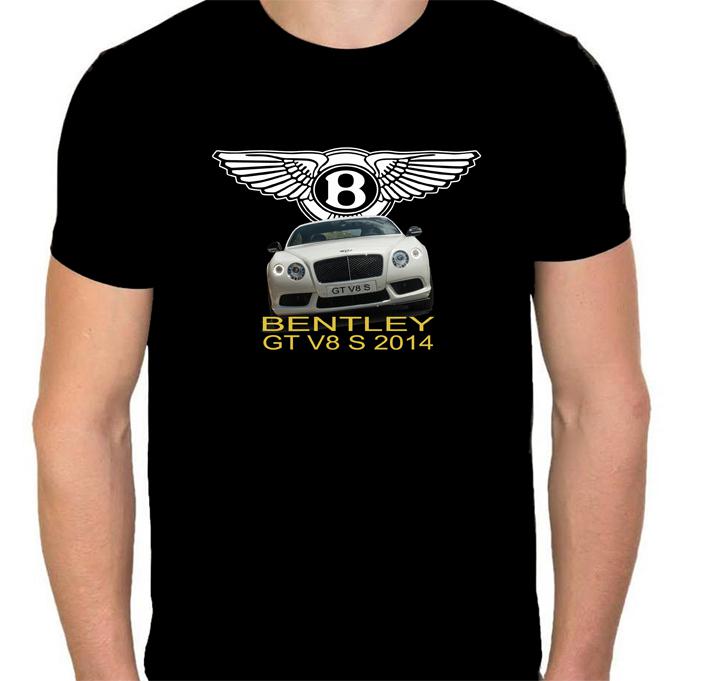 New 2014 uk's bentley continental gt v8-s 4.0l on black tshirt size s to xxxl