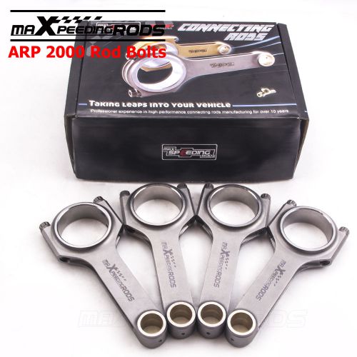 4340 forged connecting rods for triumph tr4  tr3  tr2 6.25&#034; arp 2000  bolts