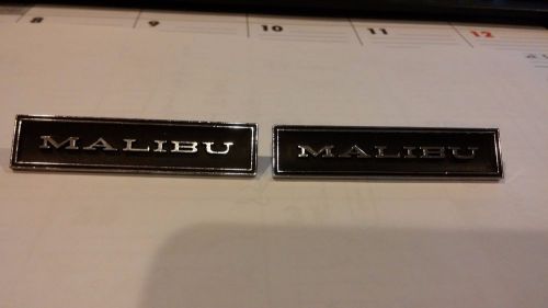 1969-1972 chevrolet chevelle malibu  interior door emblem set gm nos 7793368