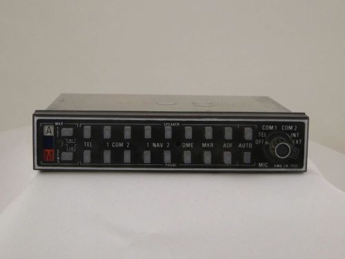 King kma-24 pn 066-1055-03 sn 13492 audio panel, guaranteed!