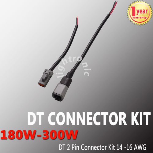 1 set deutsch dt 2 pin connector kit 14-16 awg nickel contacts with wire cable