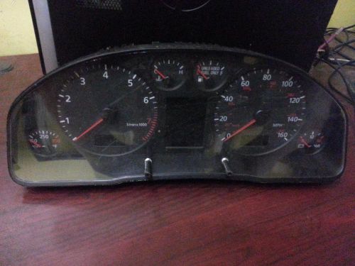 Audi audi a4 speedometer (cluster), w/o information display; mph 00