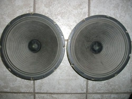 Two 12&#034; speakers  4-ohms 30w f.s.t 86-450-01 /  m 85311  from crate spkr cabinet