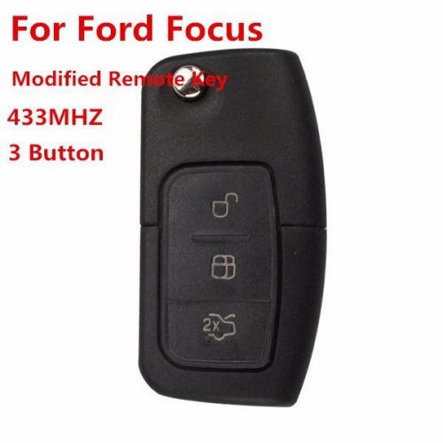 Remote flip key 3 button 433mhz for f-rod focus modified remote flip key hu101