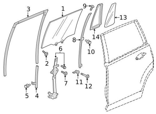 Genuine 2016-2016 honda division channel screw 93600-04008-0a