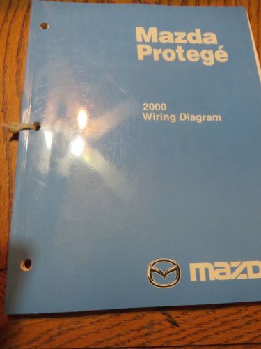 2000 protege mazda oem electrical wiring diagram ewd manual book 00