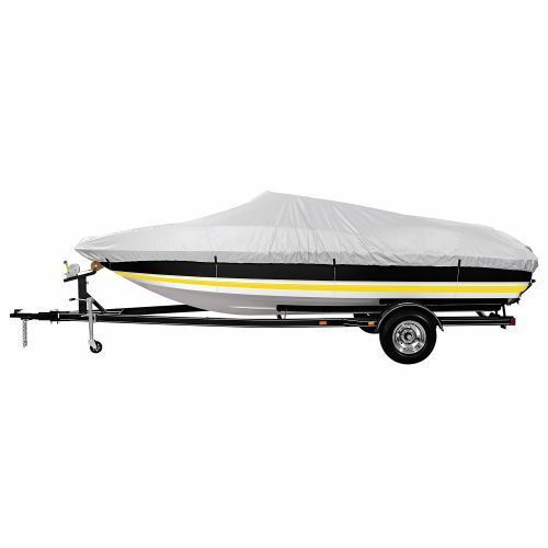 Marine raider silver series  boat cover fits 14' 16' v-hull fishing boat  v-hull