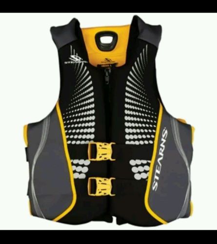 New life vest v1 series hydroprene men's small stearns 32 -34 in chest 90 lbs +