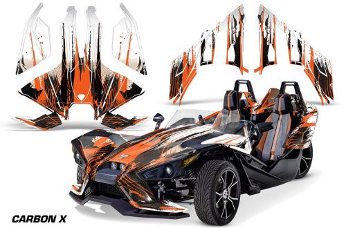 Amr racing polaris slingshot sl roadster graphic kit wrap decal 2015 carbon x o