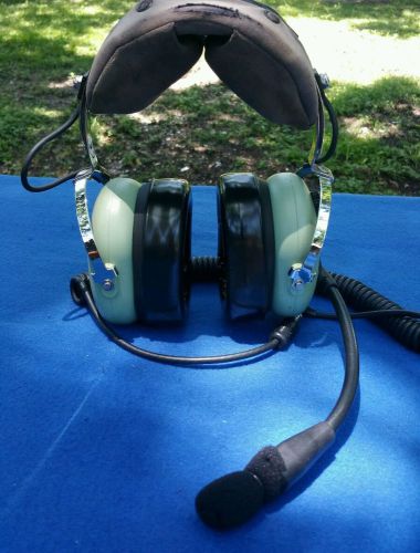 David clark h10-13.h aviation headset coiled cord w/ single u-174 plug