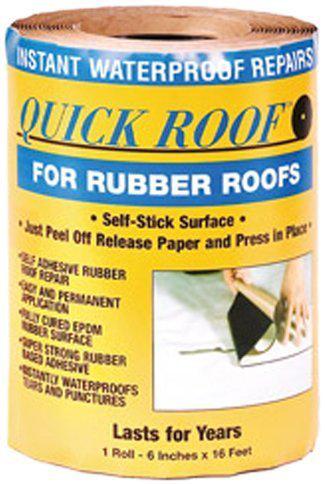 Rubber quick roof patch kit repair 6"x24" travel trailer camper rv leaks new!