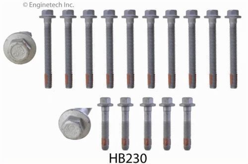Enginetech head bolts kit 04-08 hummer h2 364 6.0l ohv v8 lq4 both heads