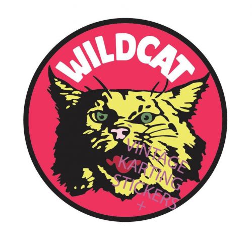 Vintage go kart, percival, wildcat, floor pan, sticker, decal, reproduction