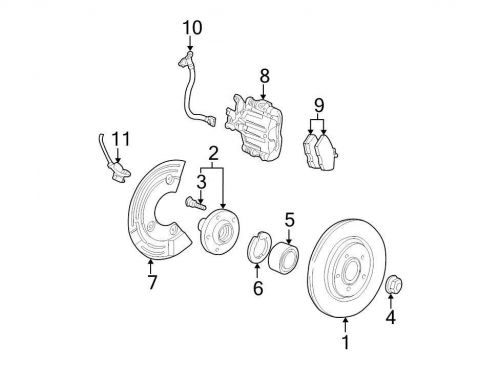 Ford oem disc brake caliper xw4z2552ab image 8