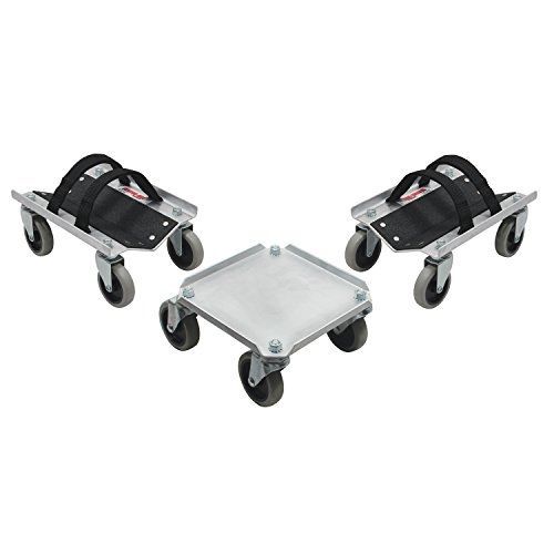 Extreme max 5800.0225 v-slide snowmobile dollies - aluminum