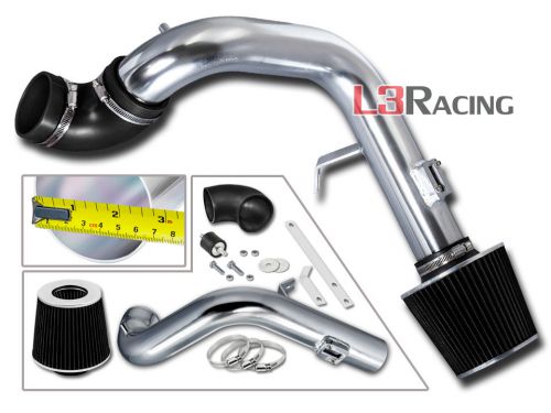 Black cold air induction intake kit+air filter for chevy 05-07 cobalt ss 2.0l