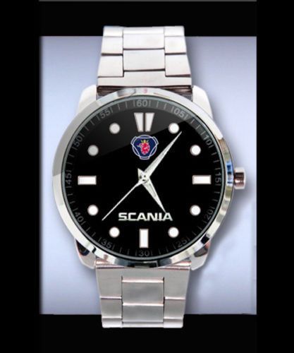 New scania v8 s u p e r super trucks logo car wristwatch