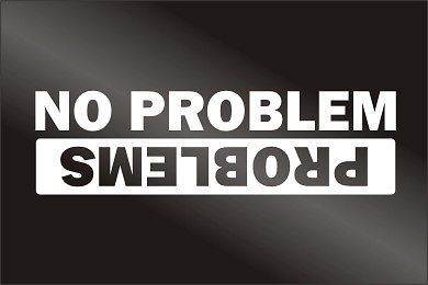 Funny problem decal sticker part 4 car 4x4 mud truck jeep rock buggy or atv 162
