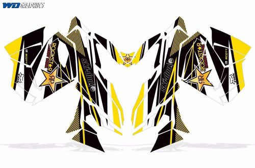 Decal graphic wrap kit ski doo skidoo sled snowmobile 2013+ rev xs renegade mxz