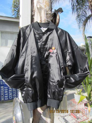 Men’s corvette stingray satin (x-l) jacket w/ embroidered corvette flag logo